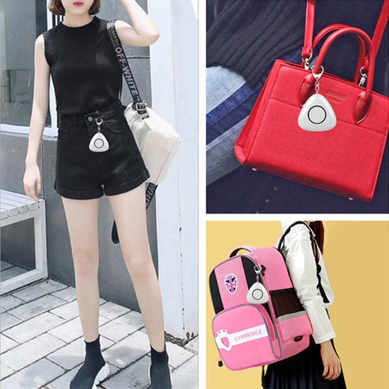 ー品販売 防犯ブザー 女性 大人 おしゃれ 大音量 子供 ランドセル 防犯グッズ Ledライト付き トライアングル キーチェーンアラーム ローズゴールド Discoversvg Com