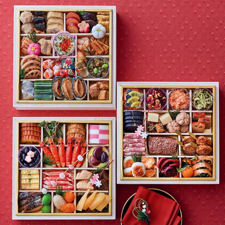 おせち 2024 予約 お節 御節 おせち料理 婦人画報のおせち 和三段重（5~6人前）5人前 6人前 67品目 冷凍 和風 お歳暮 リンベル 公式ショップ 送料無料 4861-539 6人前