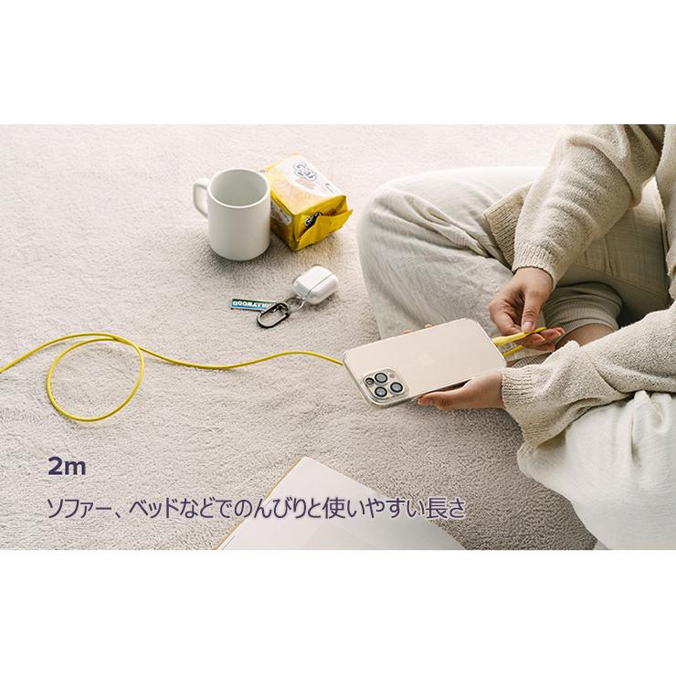 Ringke ライトニング 充電 ケーブル 2m 200cm 1.2m 120cm 急速充電 USB Type-C iPhone iPad MacBook iPod [Fast Charging Pastel Cable Type-C Lightning]｜ringkegmade｜04