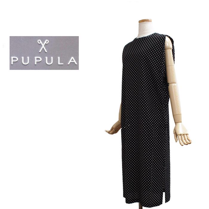 Pupula ププラ ドット柄の袖なしワンピース レディース カットソー 半袖 トップス プルオーバー チュニック 春 夏 通販 楽天 P 05bk No Name等通販リングマーケット 通販 Yahoo ショッピング