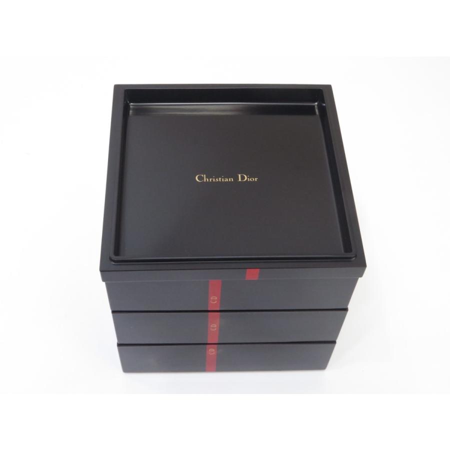 送料無料 クリスチャンディオール 漆器 重箱 Christian Dior （中古 