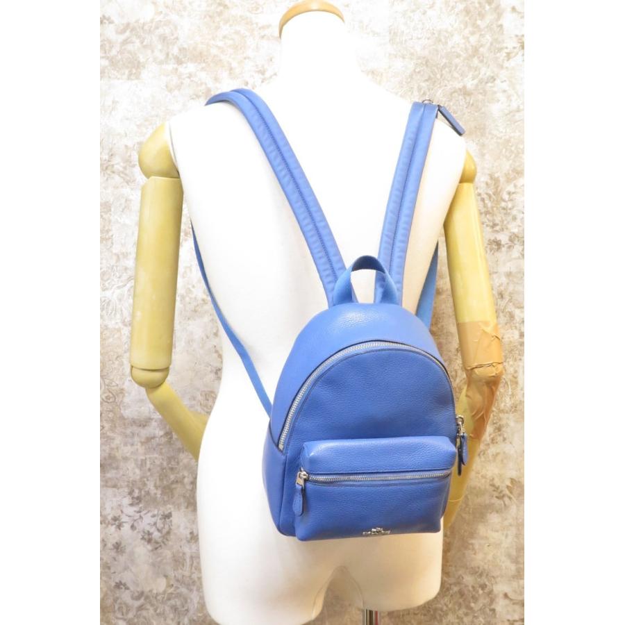 目玉商品 送料無料 コーチ レザー リュック 美品 青 ブルー Coach 即納 最大半額 Www Skylanceronline Com