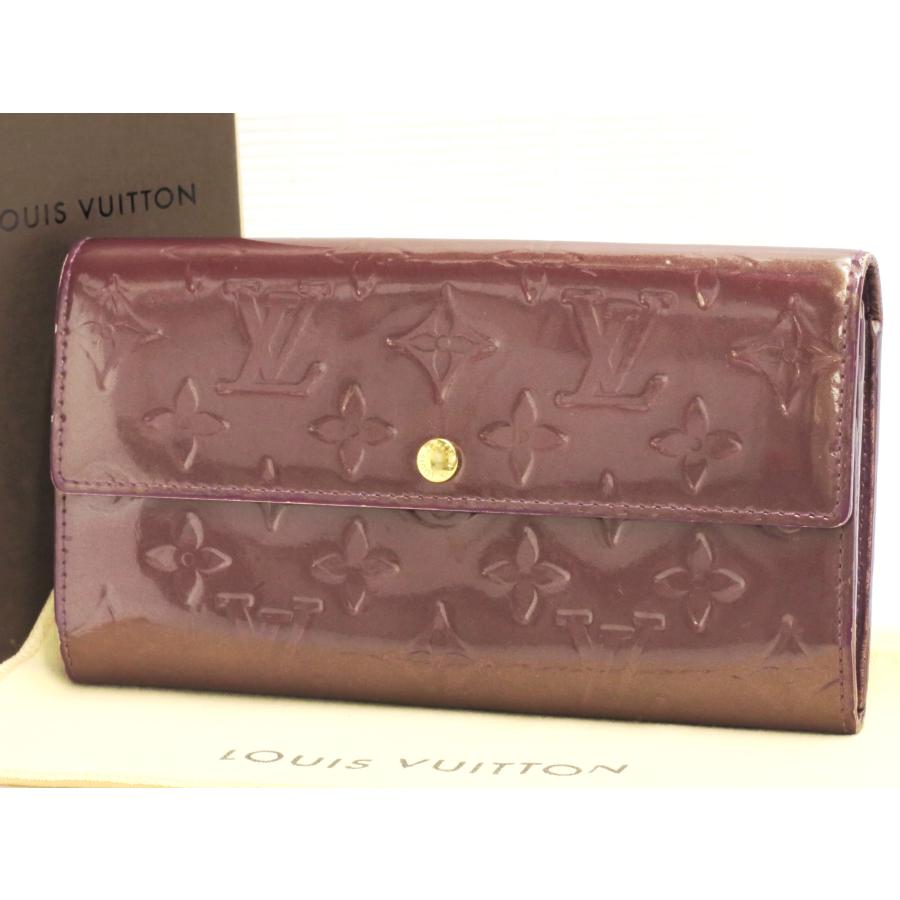 ルイヴィトン LOUIS VUITTON ヴェルニ ポルトフォイユ サラ 長財布