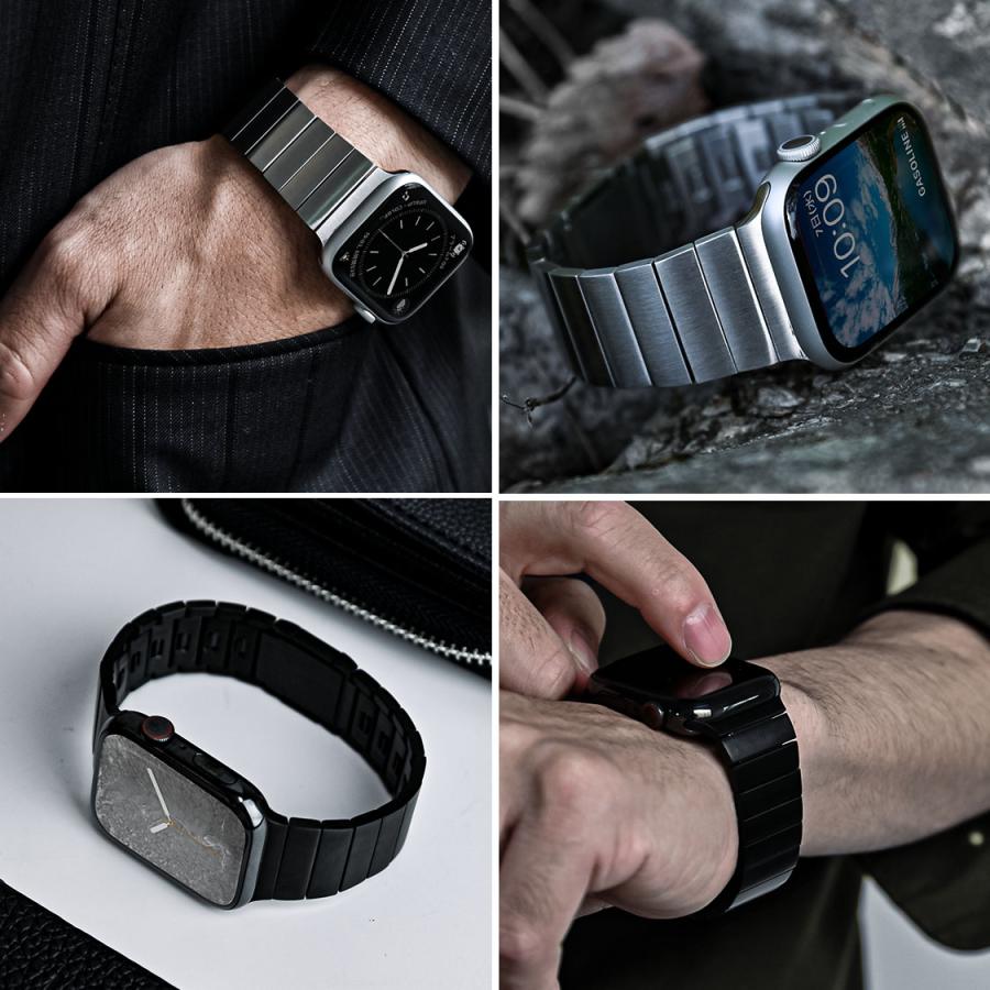 アップルウォッチ バンド メンズ マグネット ステンレス ステンレスバンド 高級AppleWatchバンド アップルバンド @ソリッド エース |  | 08
