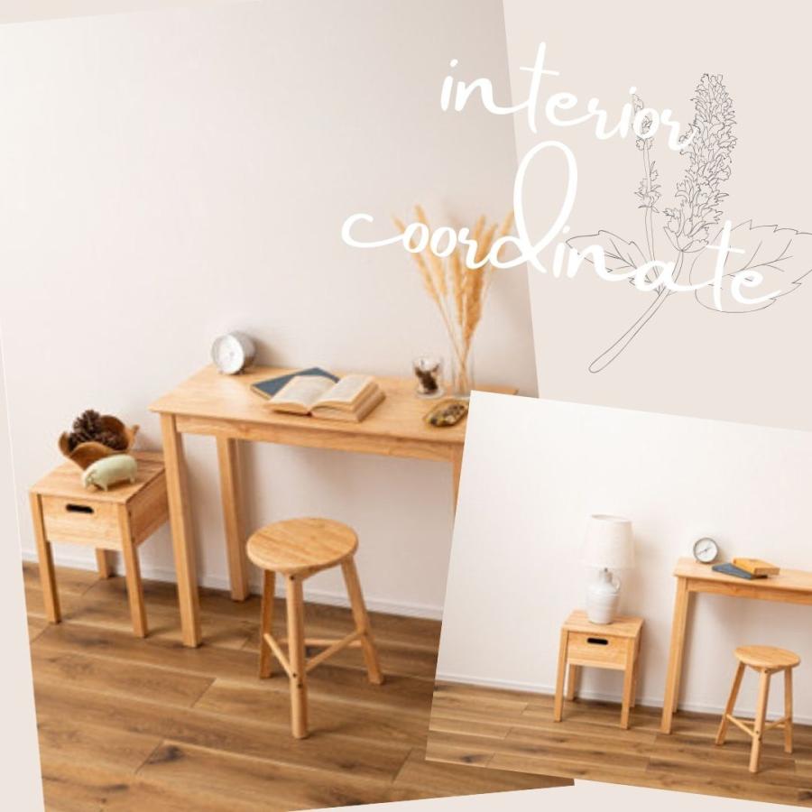 スツール 収納付き 天然木 北欧風 木製 椅子 サイドテーブル ナイトテーブル 天然木 学習 省スペース シンプル 北欧  ナチュラル りんごのほっぺ | 東谷 | 06