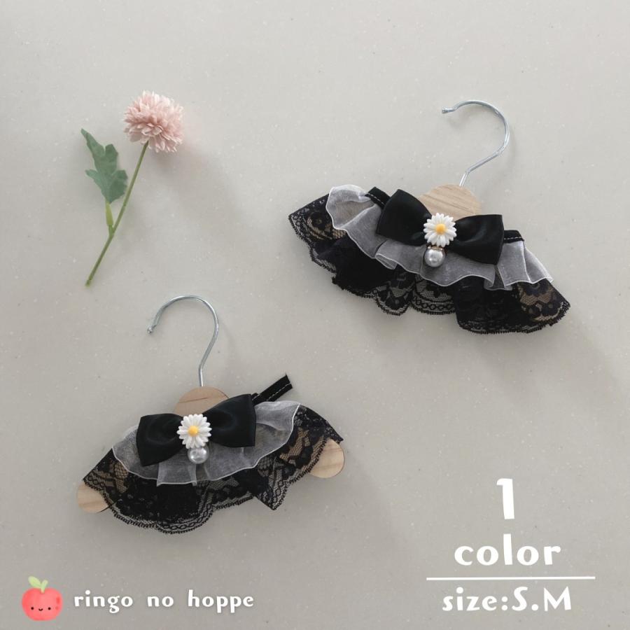 猫 チョーカー 首輪 つけ襟 黒 小型犬 首飾り ペット 猫グッズ 猫用品