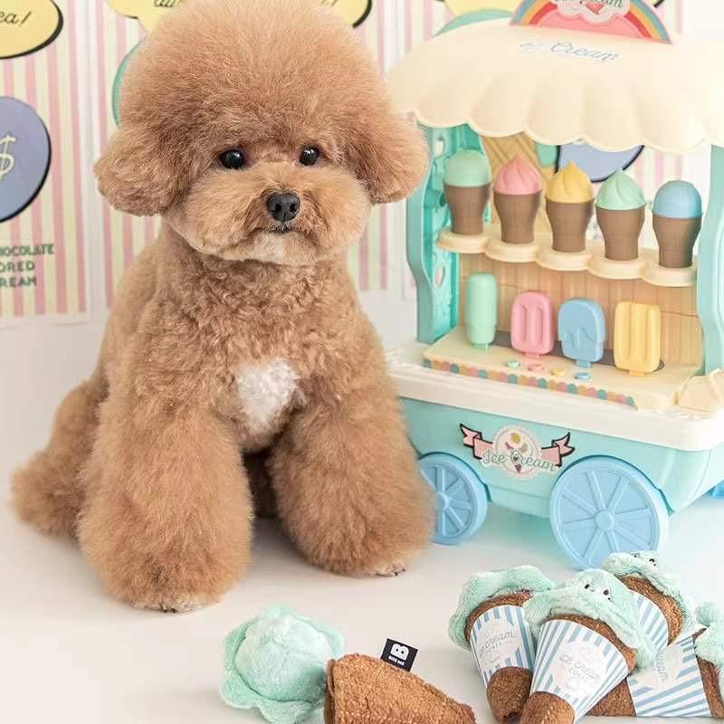 犬 ノーズワークトイ 犬のおもちゃ アイスクリーム おもちゃ 食べ物 