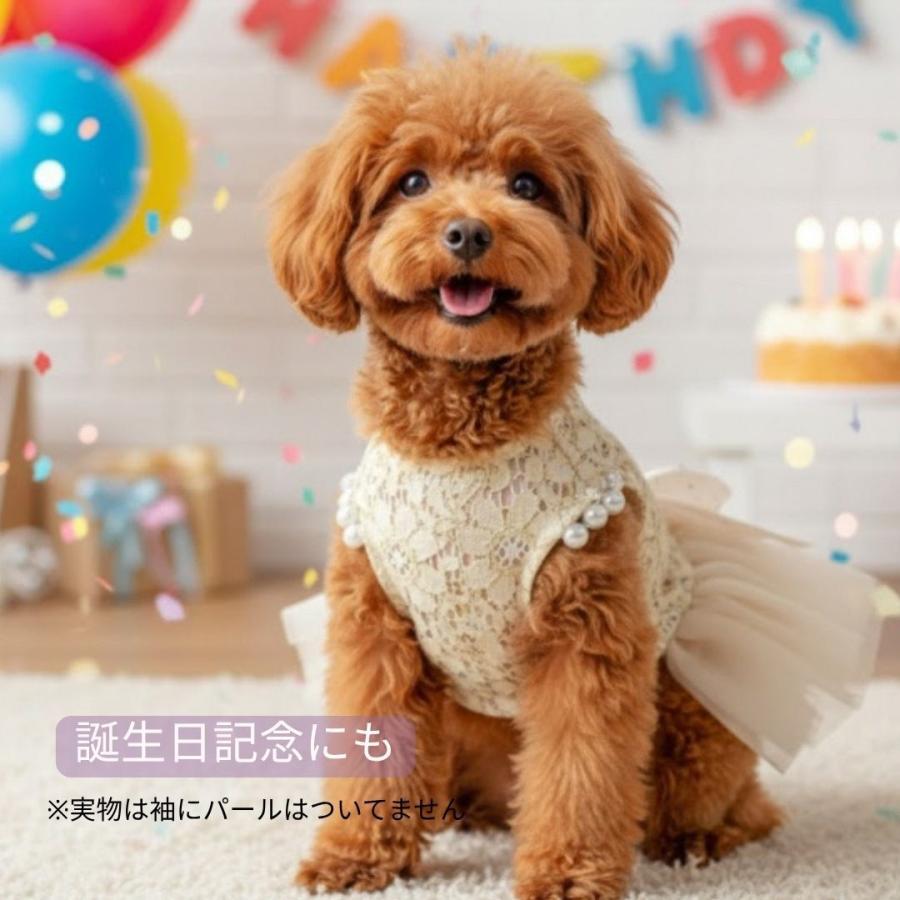 犬 服 ドレス 春夏 犬服 犬の服 ウェディングドレス ホワイト フラワー