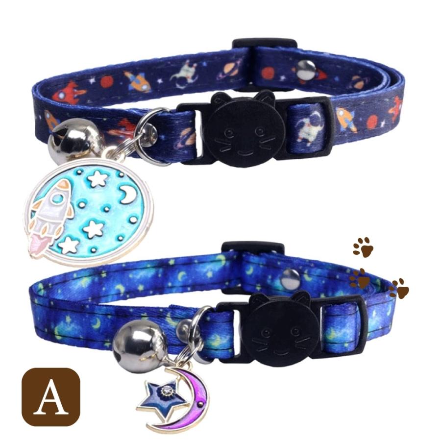 猫 首輪 鈴 セーフティーバックル 2本 調節 おしゃれ ネコ 安全 猫型バックル ねこグッズ ペット用品 |  | 03