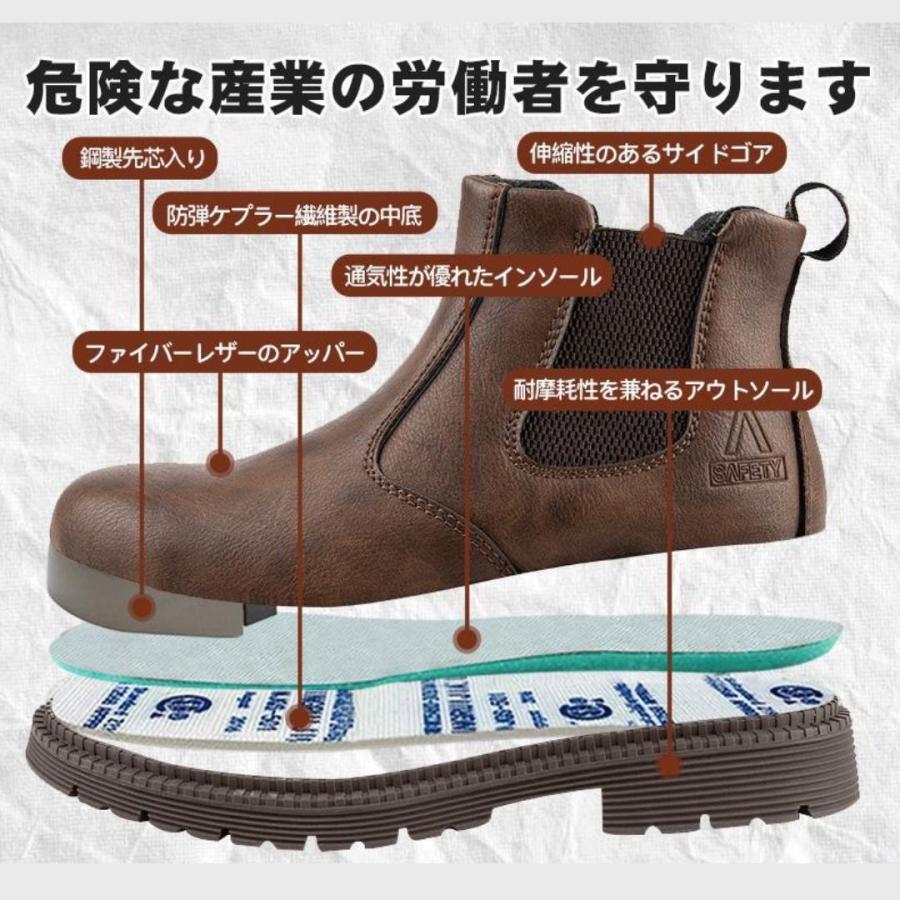 安全靴 ハイカット 作業靴 鋼先芯 つま先保護 セーフティーブーツ 紐