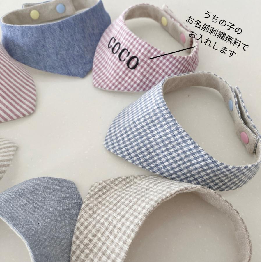 犬 猫 スタイ ハンドメイド リバーシブル オリジナル イニシャル刺繍