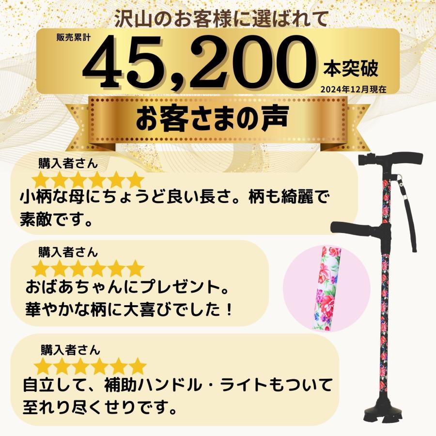 杖 4点杖 介護 折りたたみ おしゃれ 折りたたみ杖 女性 つえ ステッキ 自立式 介護杖 軽量 自立 軽量折りたたみ杖 折りたたみステッキ 4点 介護用品 四点杖 爆買 |  | 13