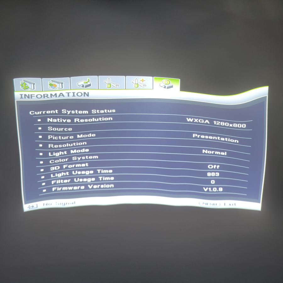 ★一部ポート破損★ BenQ DLP Projector(プロジェクター) LW890UST 中古 (RM115) | BenQ | 08