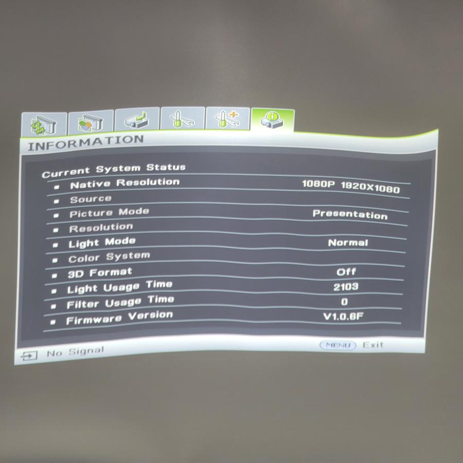 ★使用時間：2013時間★ BenQ DLP Projector(プロジェクター) 中古 (RM116) | BenQ | 08