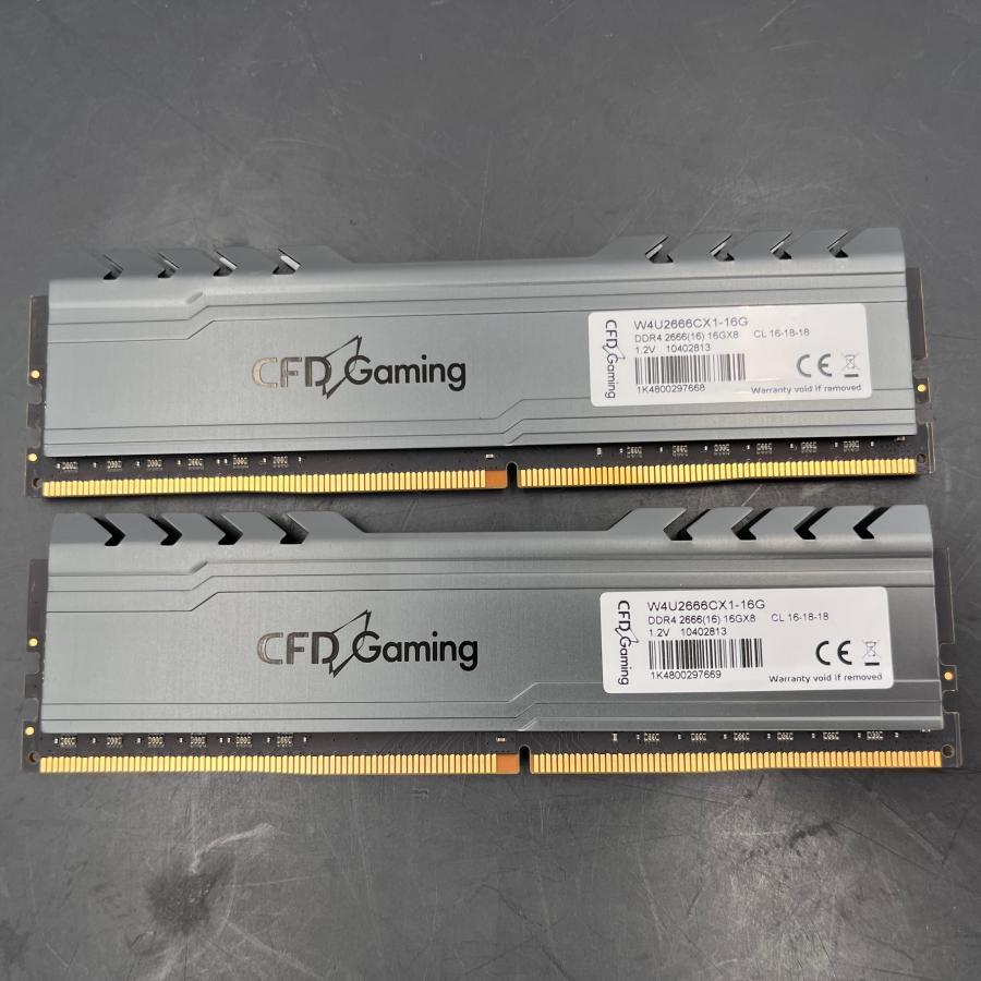 ★動作確認済み★ CFD Gaming(CFD販売) W4U2666CX1-16G 2個セット 中古 メモリ (Y4425) | CFD販売