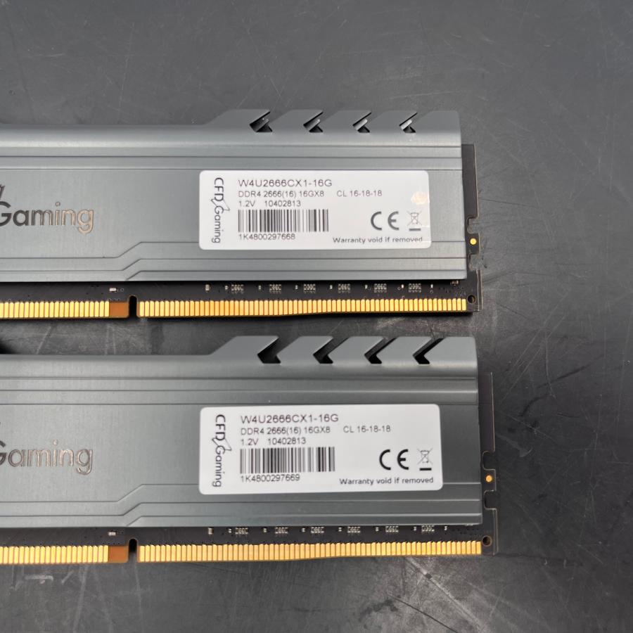 ★動作確認済み★ CFD Gaming(CFD販売) W4U2666CX1-16G 2個セット 中古 メモリ (Y4425) | CFD販売 | 02
