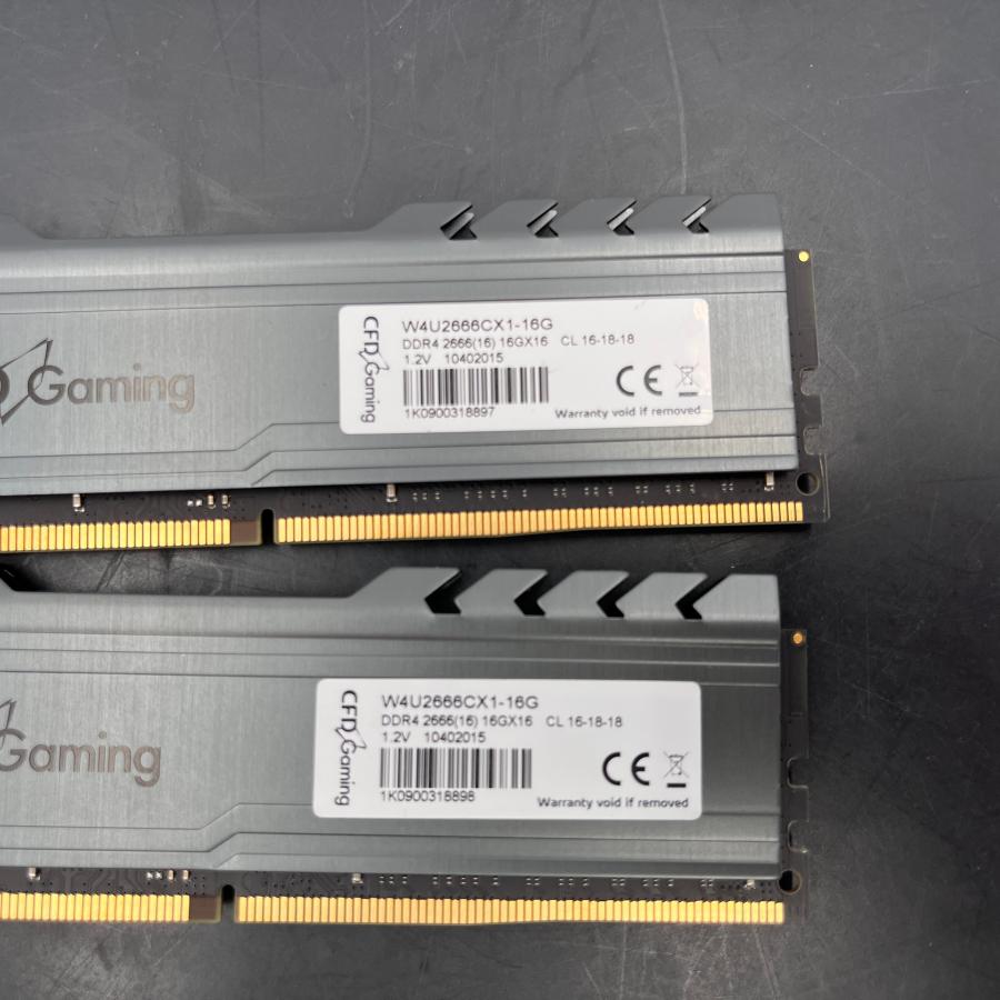 ★動作確認済み★ CFD Gaming(CFD販売) W4U2666CX1-16G 2個セット 中古 メモリ (Y4426) | CFD販売 | 02
