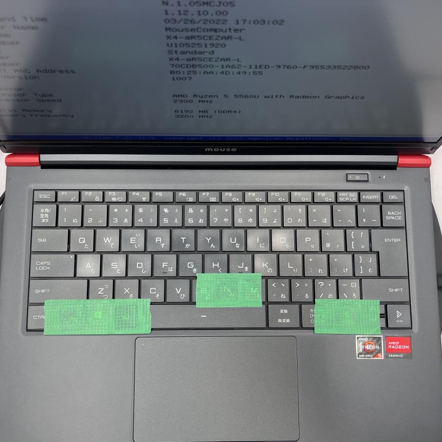 マウスコンピューター（MouseComputer） ☆キー破損/ジャンク☆ Mouse