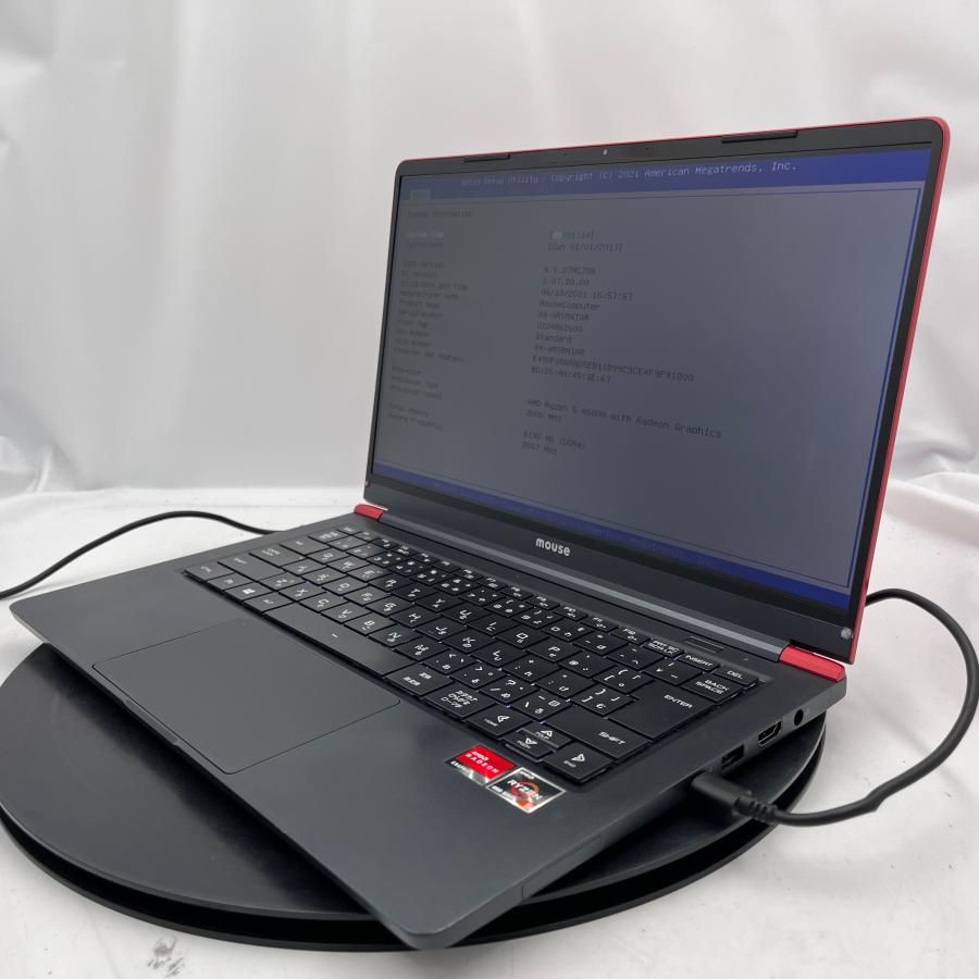 ★起動不安定/ジャンク★ マウスコンピューター Mouse X4-R5 [Ryzen5-4600H 8GB ストレージ無 14インチ OS無し] 中古 ノートパソコン (Y4967) | マウスコンピューター | 01