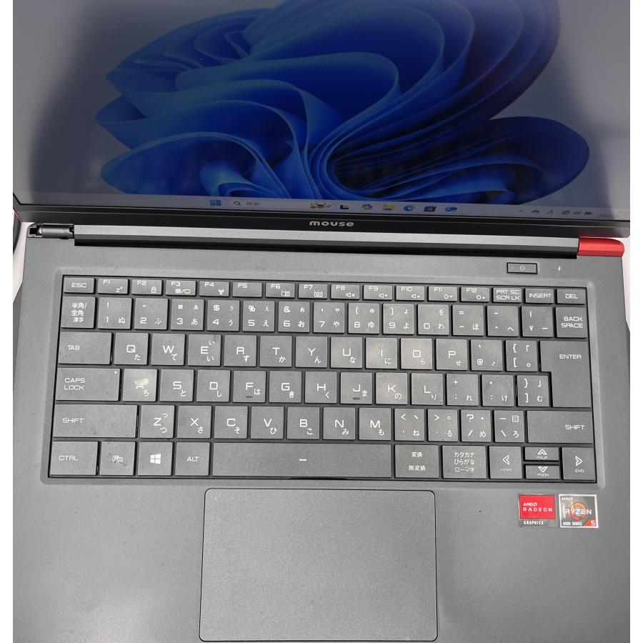 ★ヒンジカバー欠品★ マウスコンピューター Mouse X4-R5 [Ryzen5-4600H 8GB SSD 512GB(NVMe) 14インチ Windows 11 Pro] 中古 ノートパソコン (Y4968) | マウスコンピューター | 03