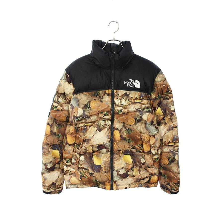 シュプリーム SUPREME ノースフェイス 16AW Nuptse Jacket サイズ:S リーフカモ柄ヌプシダウンジャケット 中古