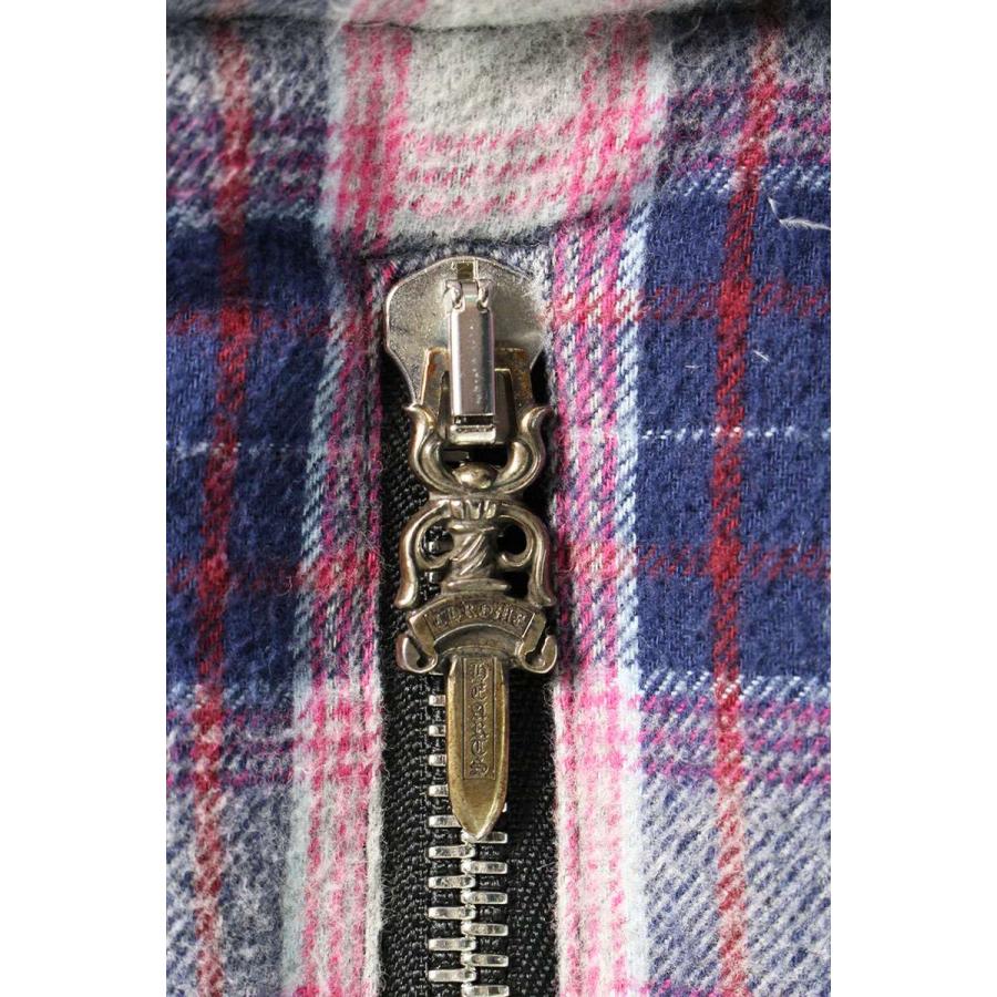 CHROME HEARTS（クロムハーツ） サイズ:M STIFF レザー切替チェック柄 