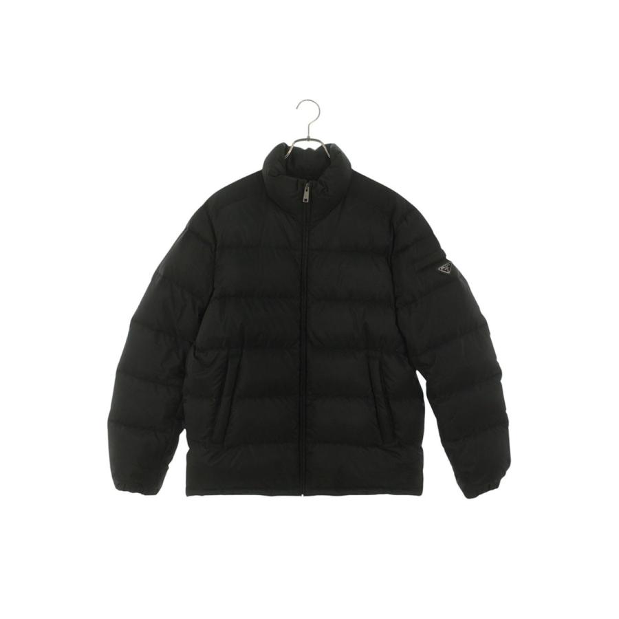 プラダ  SGY091 R132 1060 袖ロゴプレートダウンジャケット メンズ 50 PRADA（プラダ） ダウンジャケット サイズ:50 SGY091 R132 1060 袖ロゴ