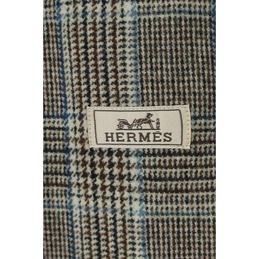 HERMES エルメス コート 24AW サイズ:44 チェック チェスター HERMES エルメス コート 24AW サイズ:44 チェック チェスター