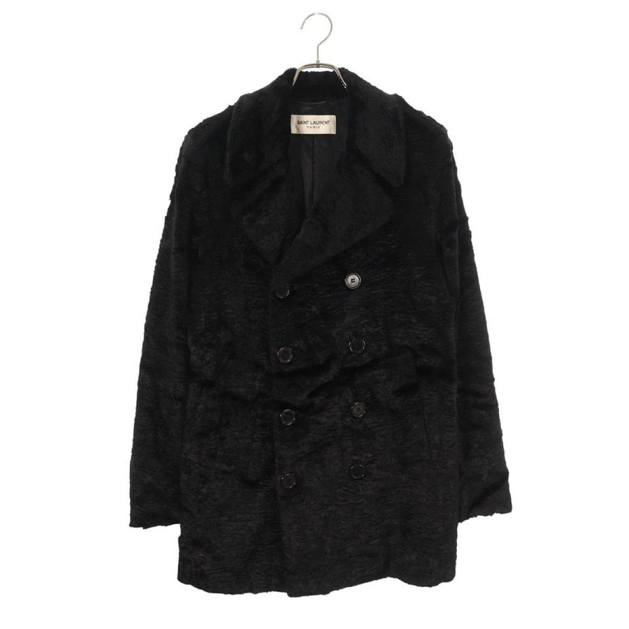 サンローランパリ サイズ:46 16AW 437605 Y592N アストラカンファーダブルブレストコート 中古 SS13 SAINT LAURENT サンローランパリ サイズ:48 437605 Y592N アストラ