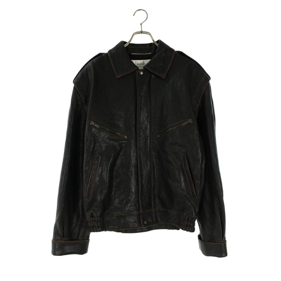 SAINT LAURENT サンローランパリ レザージャケット サイズ:48 25AW