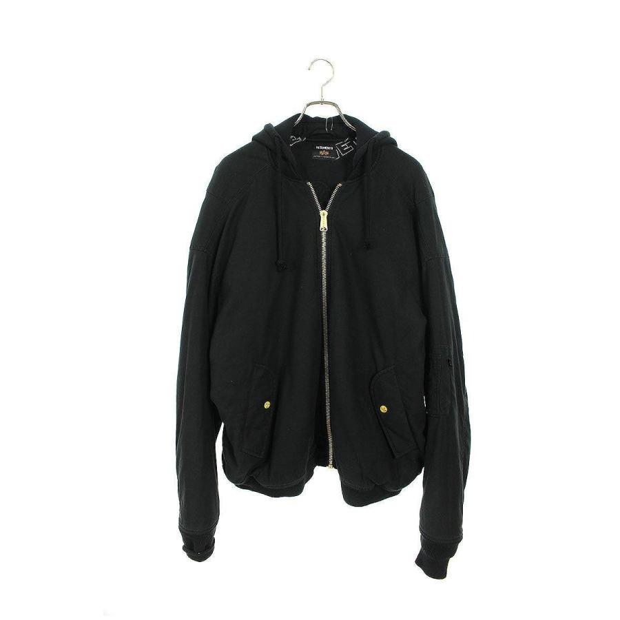 ヴェトモン Vetements 18ss Mss18ja46 リバーシブル裏総柄オーバーサイズma 1ブルゾン S ブラック Sb01 中古 Supersport Tn