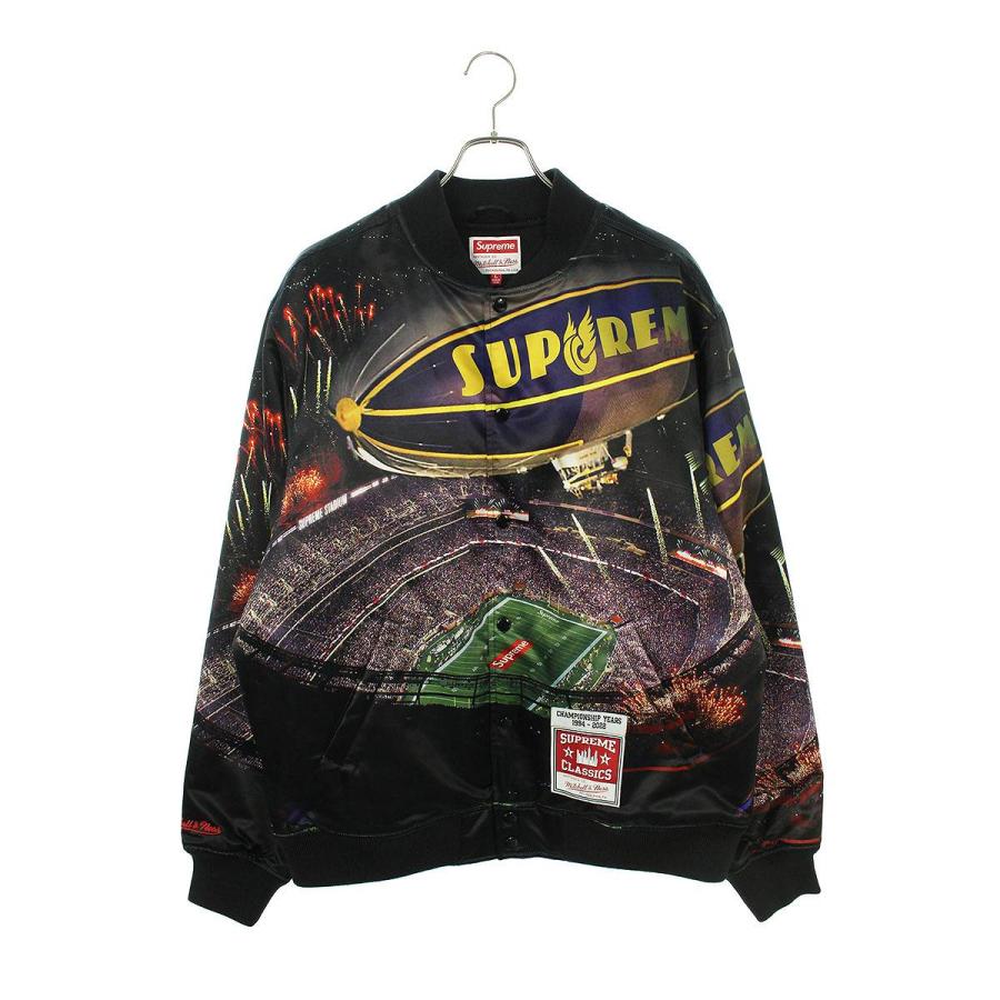 シュプリーム SUPREME 22SS Mitchell & Ness stadium satin varsity