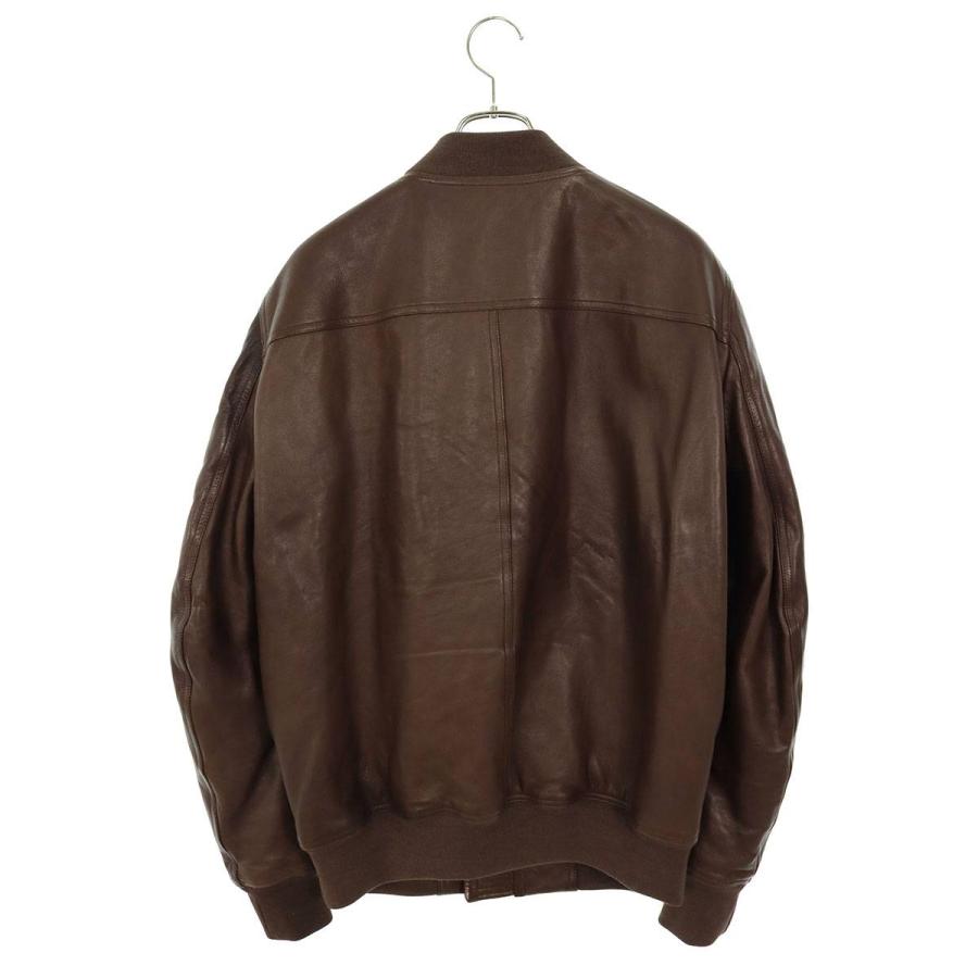 リックオウエンス ブルゾン 23AW サイズ:52 MA1レザーボンバーブルゾン 