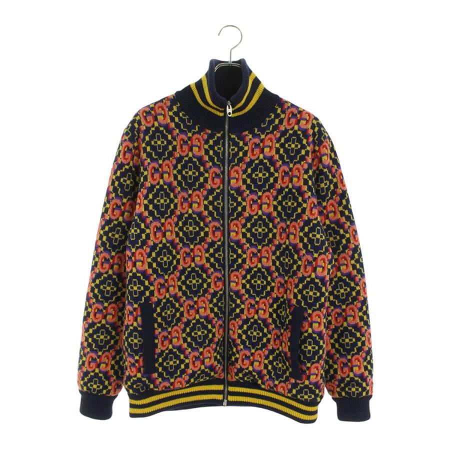 グッチ サイズ:S  675998 XKB4V ダブルGジャガードボンバーブルゾン 中古 SB01 GUCCI（グッチ） サイズ:S 675998 XKB4V ダブルGジャガードボンバー