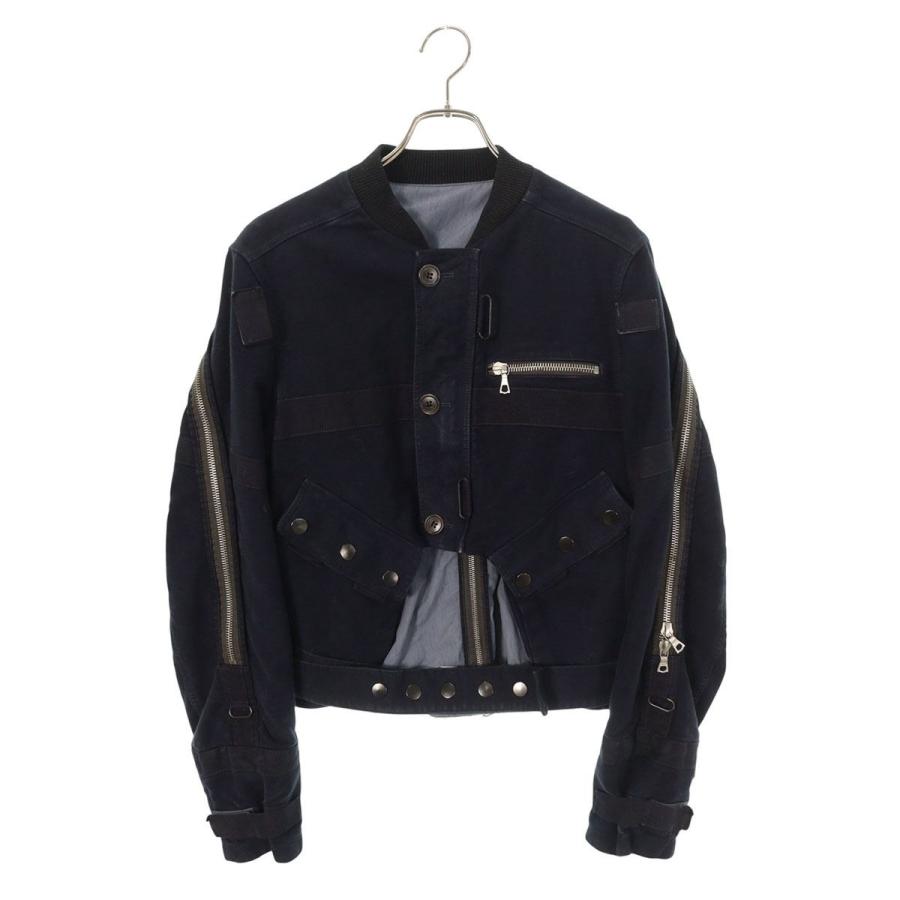 ドリスヴァンノッテン 24AW ボンバージャケット ブラック M DRIES VAN NOTEN（ドリス ヴァン ノッテン） サイズ:M レイヤード
