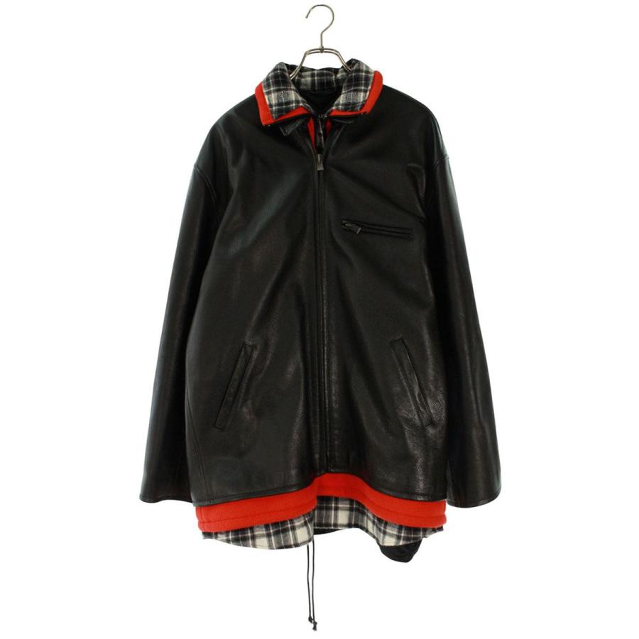 バレンシアガ サイズ:XS  412907 TQK21 ノーカラージップアップブルゾン 中古 BS99 BALENCIAGA（バレンシアガ） サイズ:44 543481 TCS08 ブラックレザー