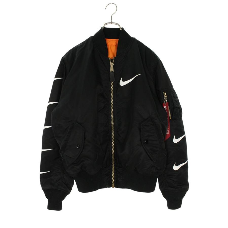 NIKE（ナイキ） ブルゾン サイズ:M スウッシュロゴプリントMA-1