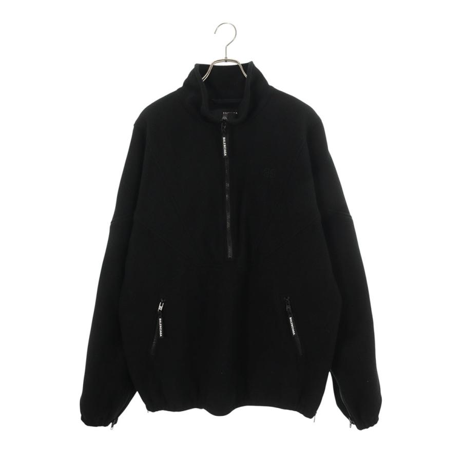 バレンシアガ  646805 TJQ32 BBロゴ刺繍シェルパハーフジップブルゾン メンズ 44 BALENCIAGA（バレンシアガ） サイズ:44 646805 TJQ32 BBロゴ刺繍