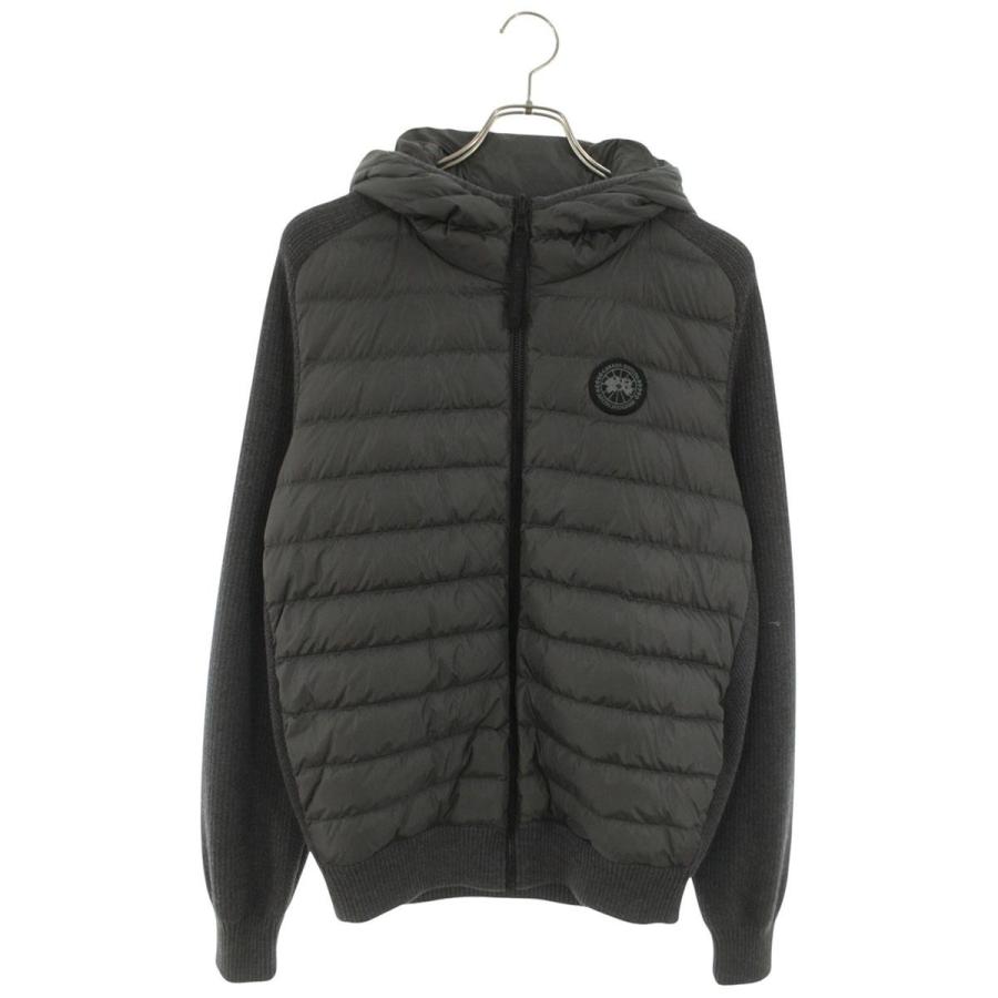 カナダグース  6993MB 袖ニット切り替えワッペン付きリバーシブルダウンブルゾン メンズ L CANADA GOOSE（カナダグース） サイズ:L 6993MB 袖ニット切り替え