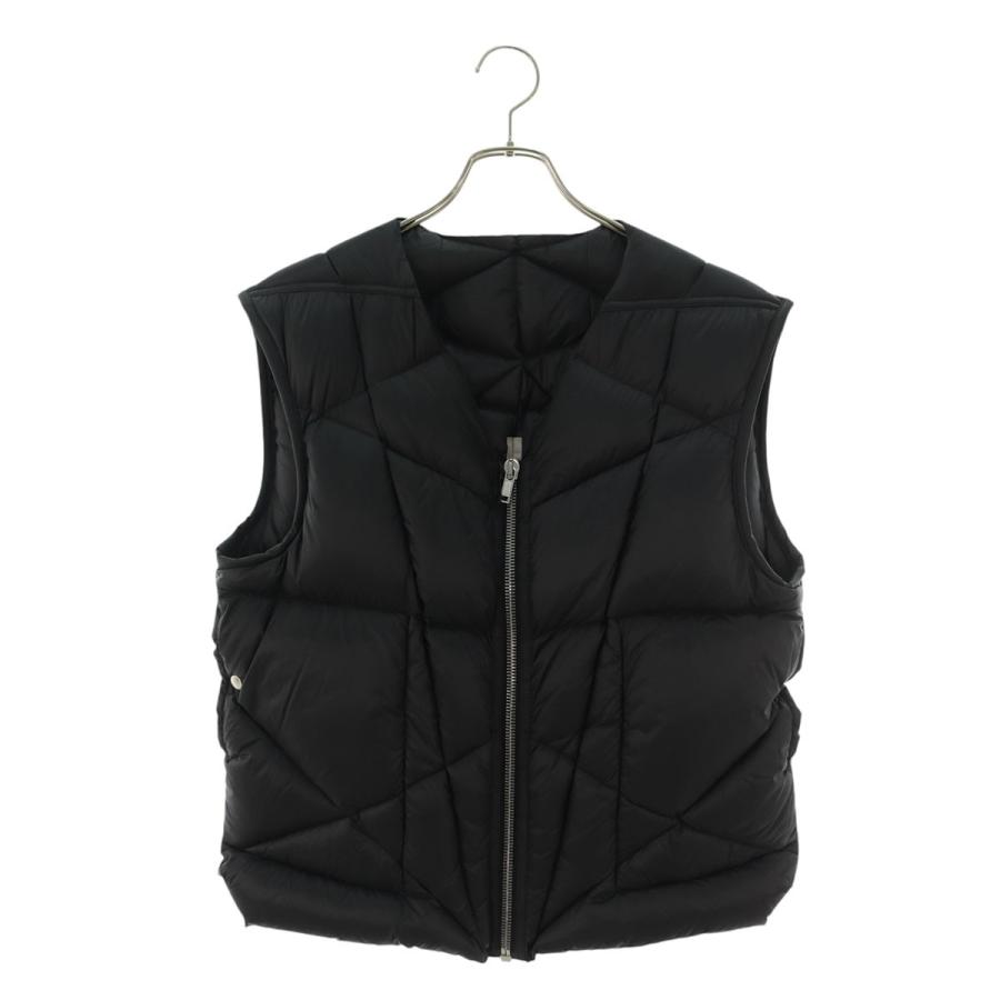リックオウエンス サイズ:46  24AW  RR02D6721 NPD2 ステッチ切替ナイロンダウンベスト 新古品 SB01 Rick Owens（リック・オウエンス） ダウンベスト 24AW RR02D6721 NPD2
