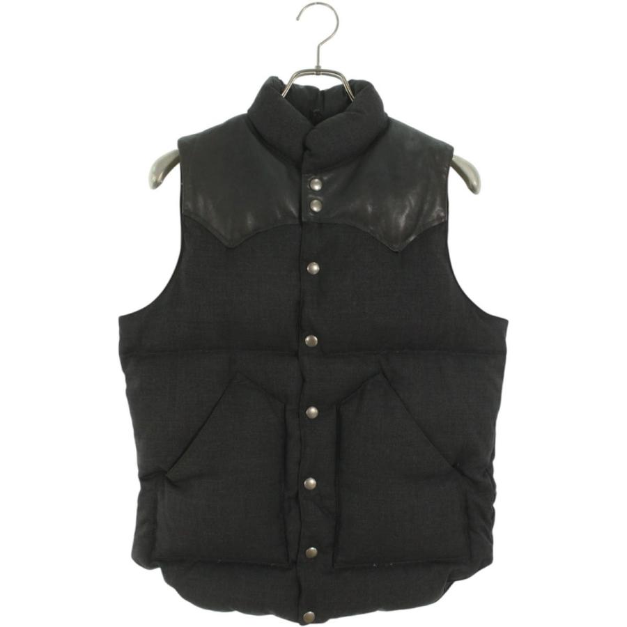 ロッキーマウンテン サイズ:36 450-452-02 レザー切り替えダウンベスト 中古 OK15 ロッキーマウンテン サイズ:36 450-452-02 レザー切り替えダウンベスト