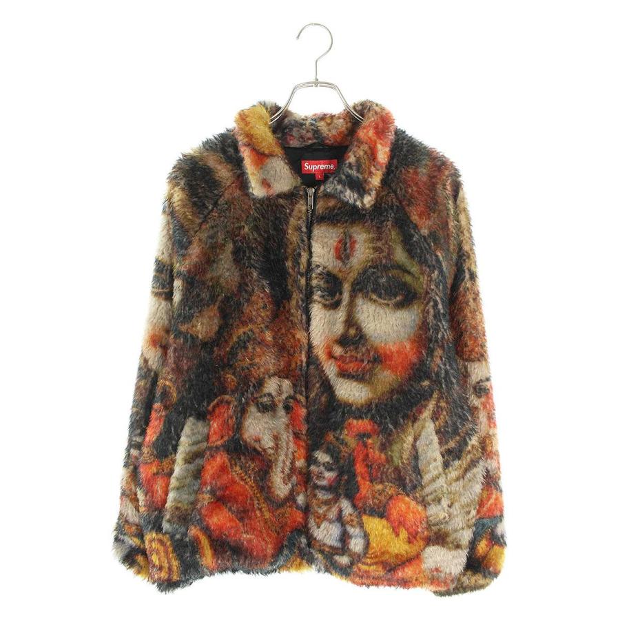 シュプリーム SUPREME 19AW Ganesh Faux Fur Jacket サイズ:L 