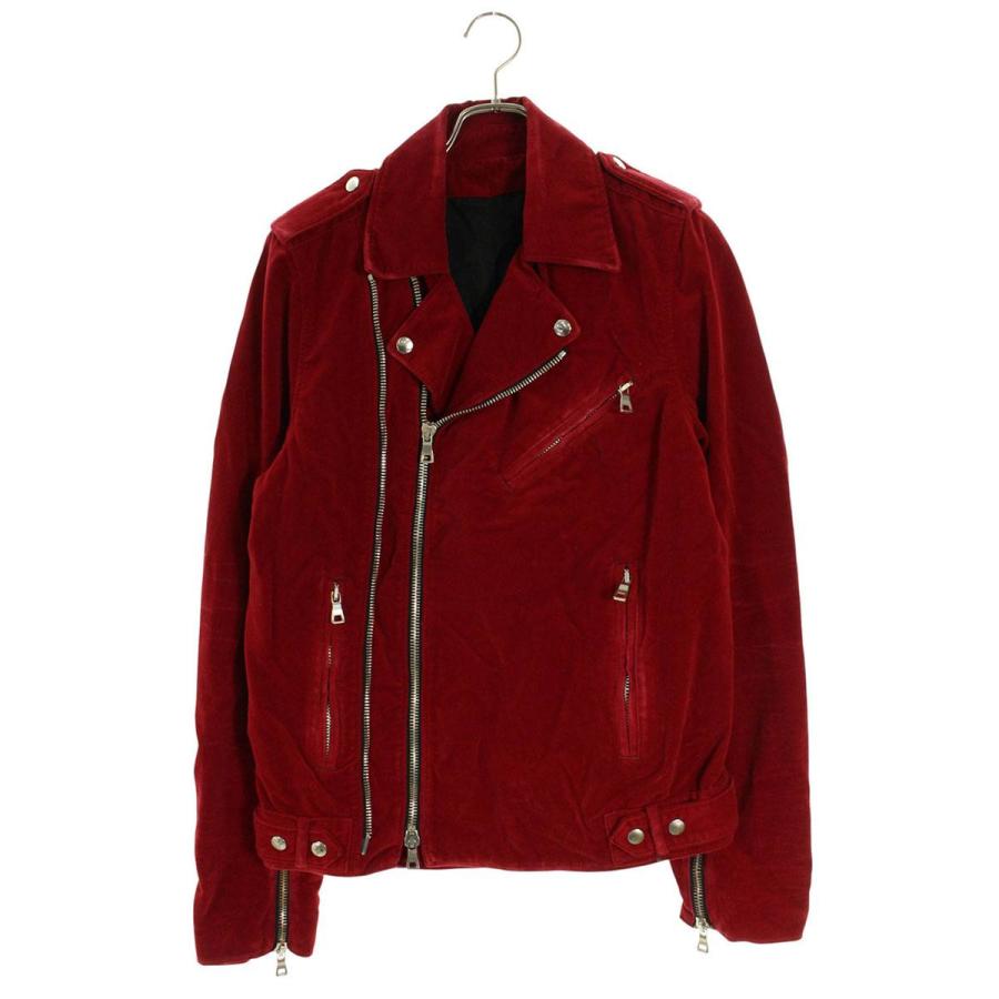 バルマン  W5HT245D207 ベロアダブルライダースジャケット メンズ M BALMAIN（バルマン） サイズ:M W5HT245D207 ベロアダブルライダース