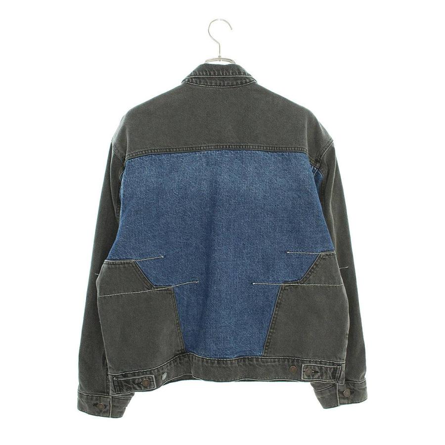 シュプリーム SUPREME 22AW 2-Tone Paneled Denim Jacket サイズ:L 再構築デニムジャケット 中古