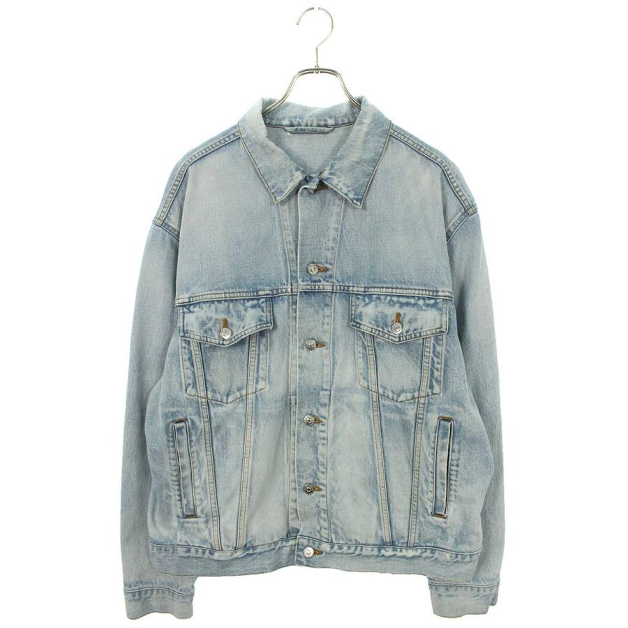 BALENCIAGA バックロゴ オーバーサイズ デニムジャケット 46- BALENCIAGA バックロゴ オーバーサイズ デニムジャケット 46-