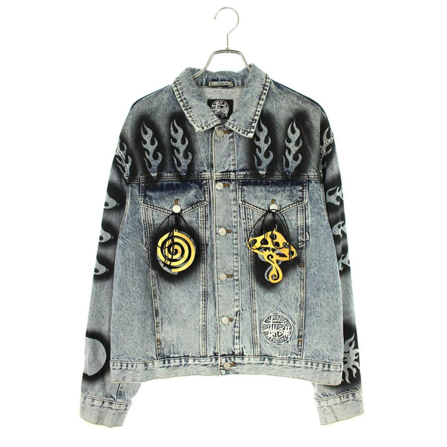 ステューシー STUSSY Hand Stencilled Denim Jacket/315294 サイズ:M