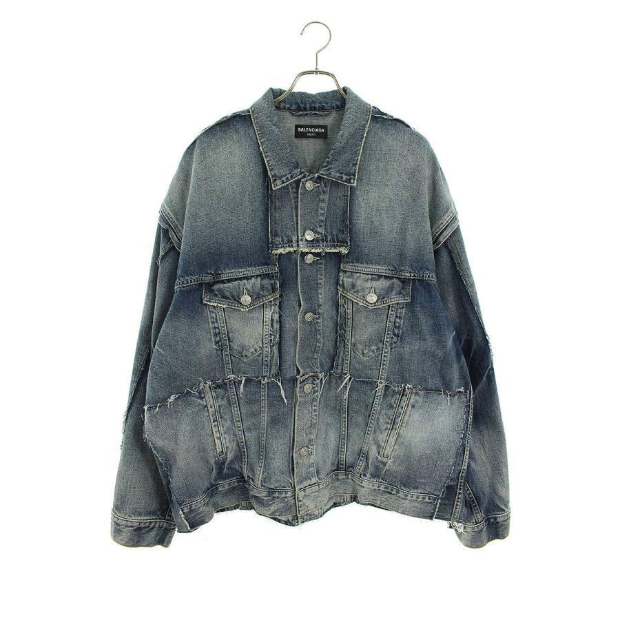 バレンシアガ デニムジャケット 22AW サイズ:2 カット再構築デザイン 