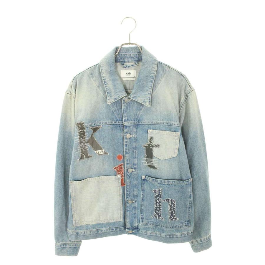 KITH キス サイズ:L Wythe Denim Serif Jacket KHM010120 ロゴパッチ 