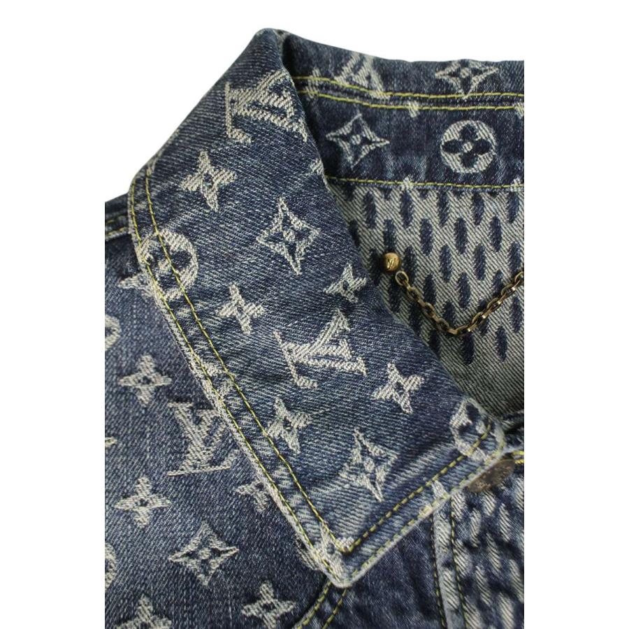 ルイヴィトン  20AW  RM202M UZC HJA10W ジャイアントダミエウェーブスモノグラムデニムジャケット メンズ 46 LOUIS VUITTON（ルイ・ヴィトン） サイズ:46 20AW RM202M UZC HJA10W