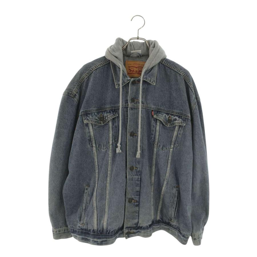 VetementsとLevi'sのコラボレーション2017年春夏コレクション デニムフーディジャケット VETEMENTS（ヴェトモン） リーバイス サイズ:S 17SS WSS17LE7 オーバー